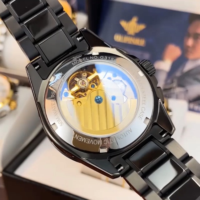 Amazon.com: OUPINKE Mens Automatic Watches Diamond Skeleton Self